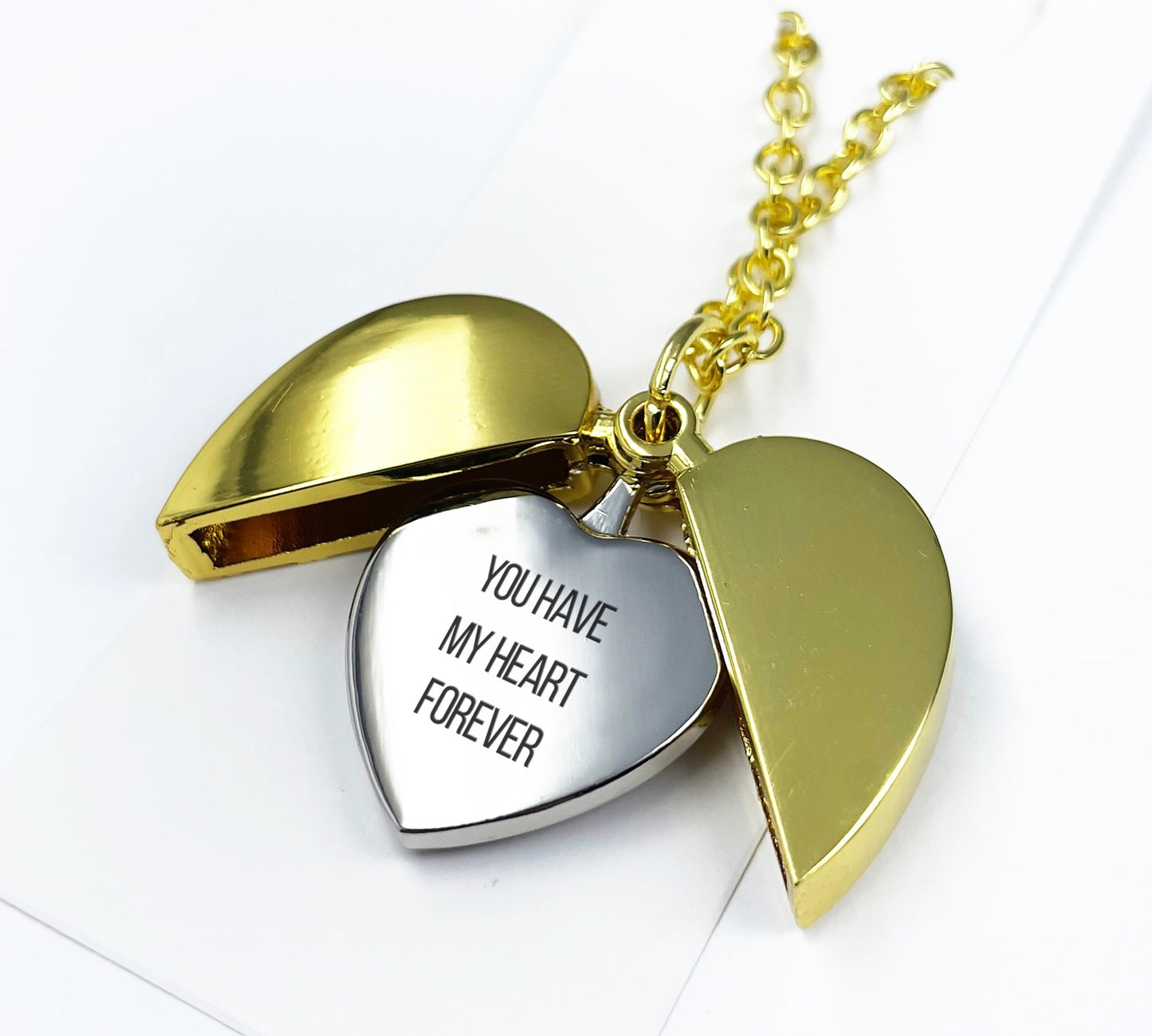 Wings of Love – Heart with Wings Necklace for Couples in Silver or Gold