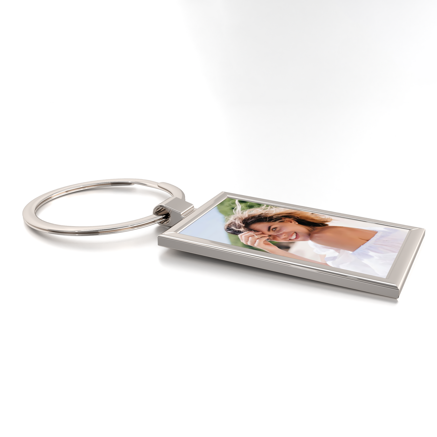 Charming Silver Keychain – Custom Color Edition