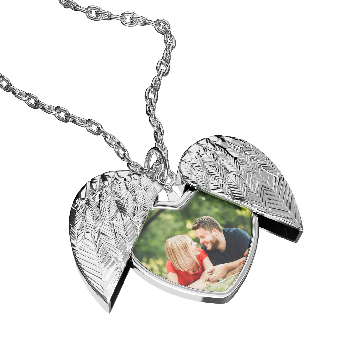 Wings of Love – Heart with Wings Necklace for Couples in Silver or Gold