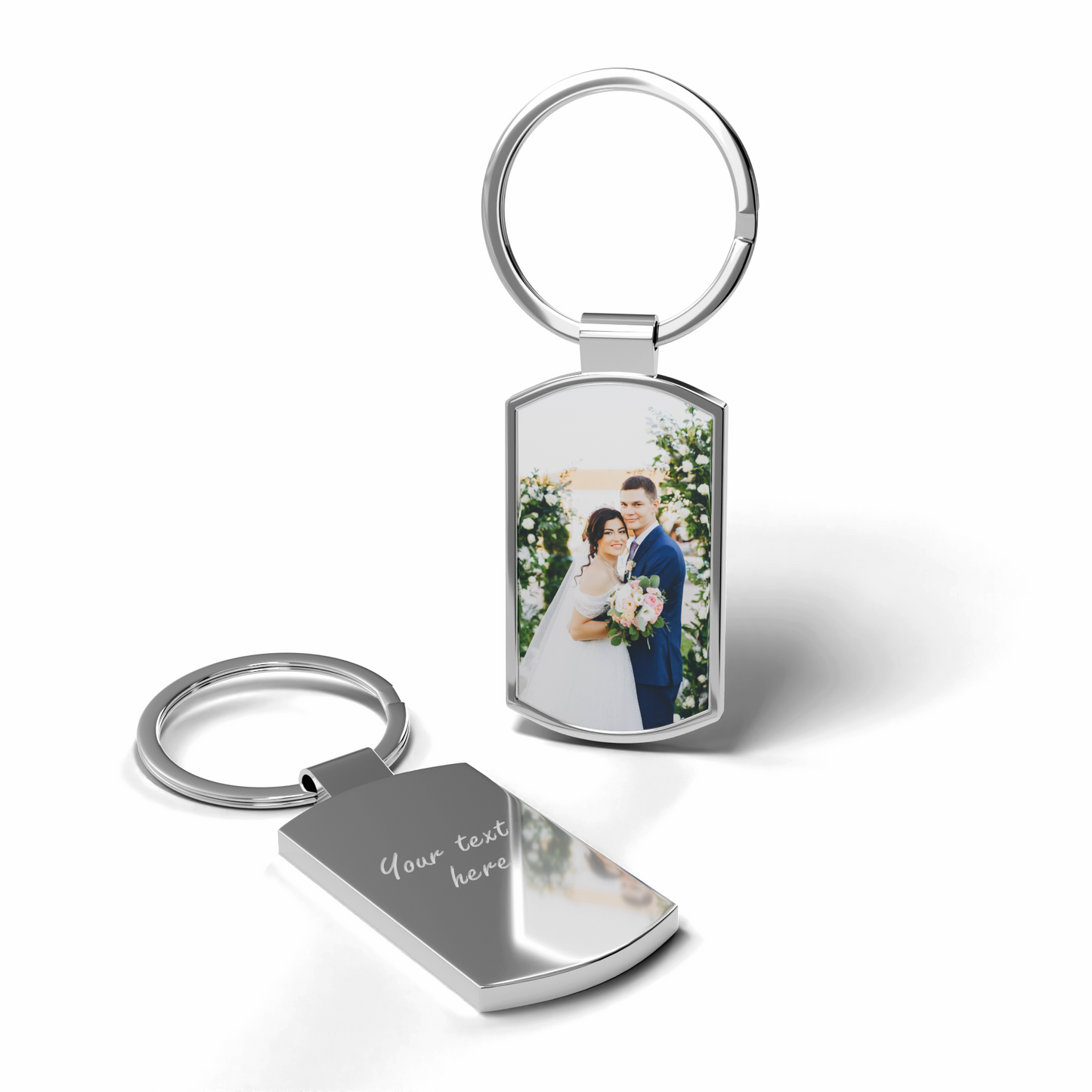 Charmify’s silver keyring packaged beautifully — a perfect wedding gift for bridesmaids or the bride.