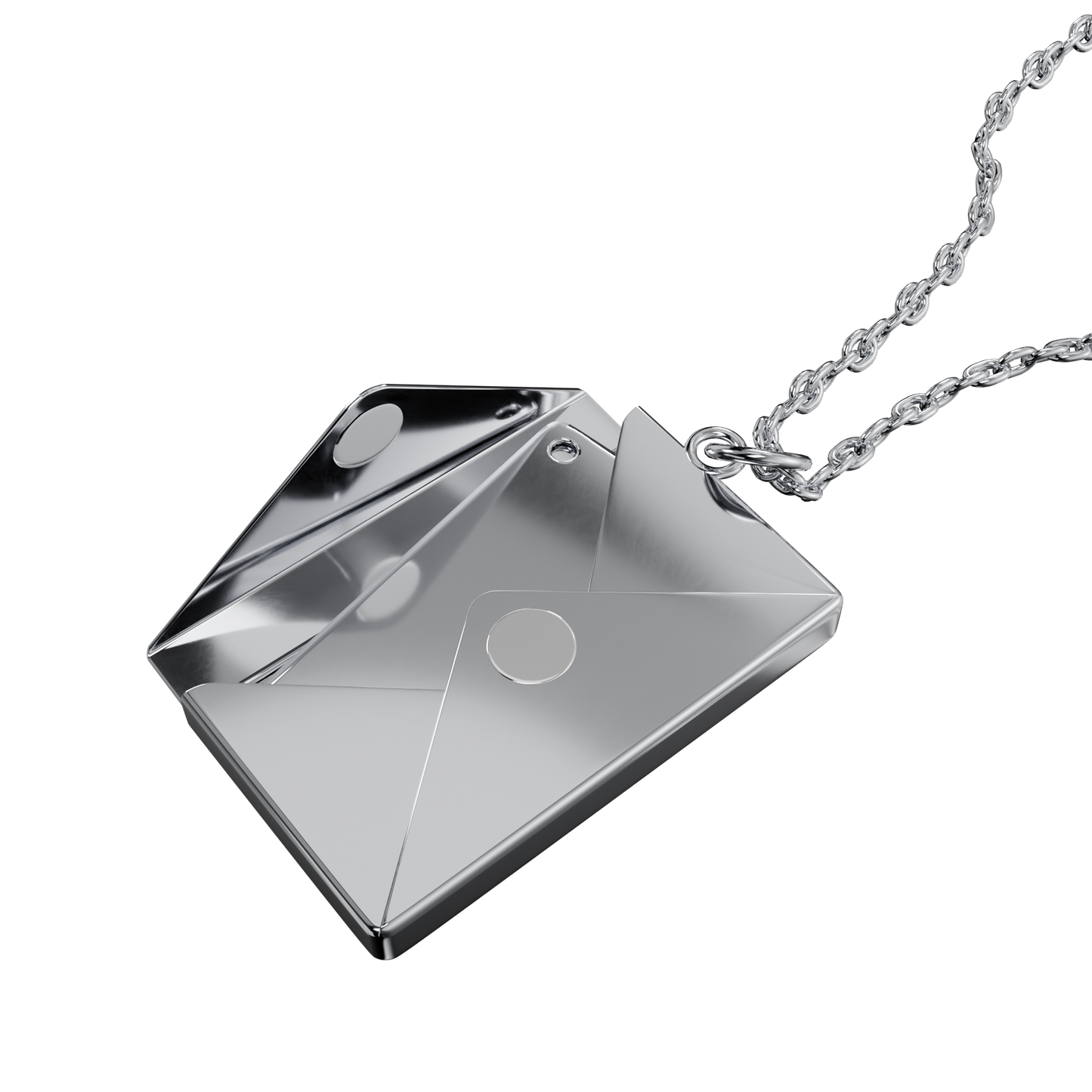 Delicate Envelope Necklace with Hidden Love Message