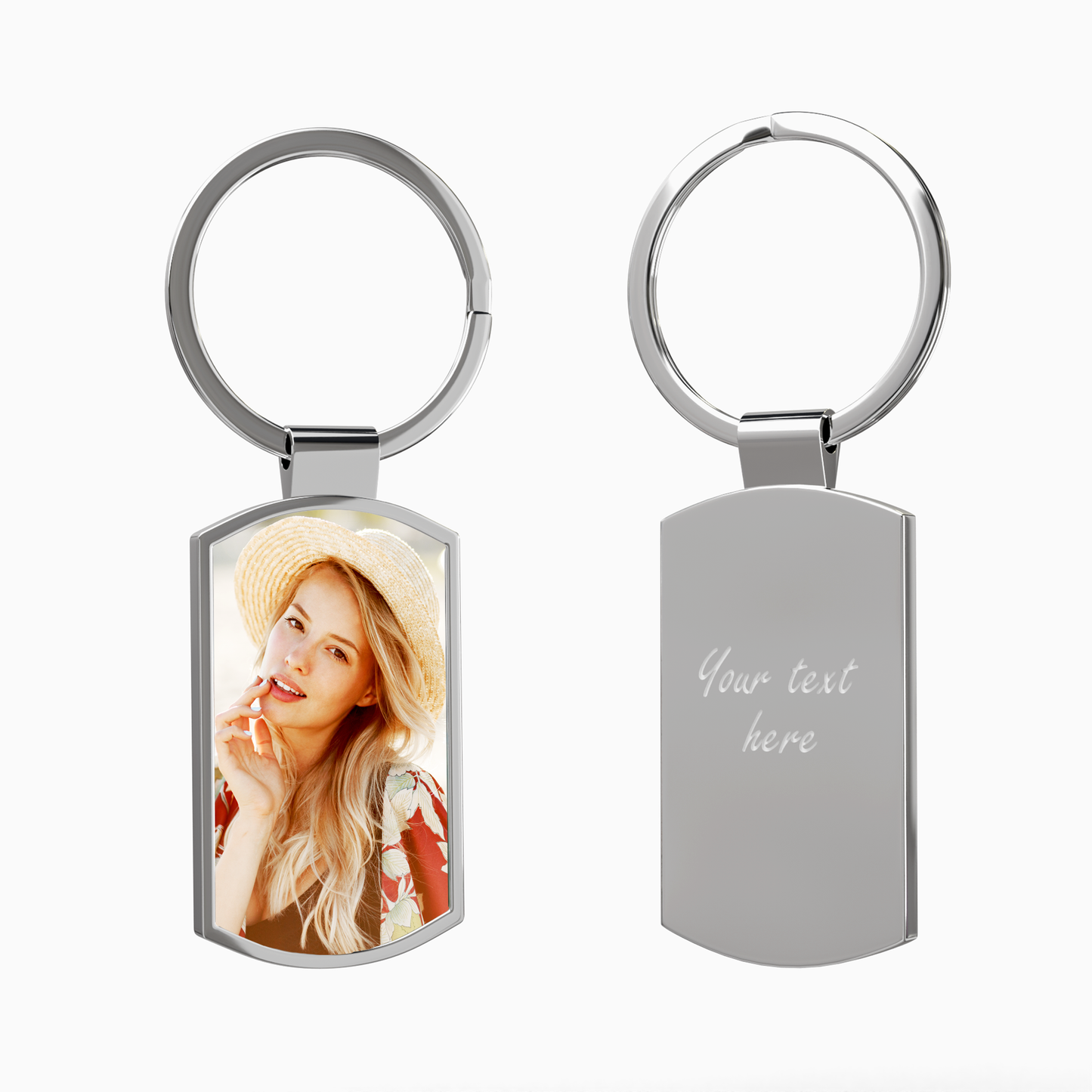Elegant Personalised Silver Keyring – A Timeless Gift for Her