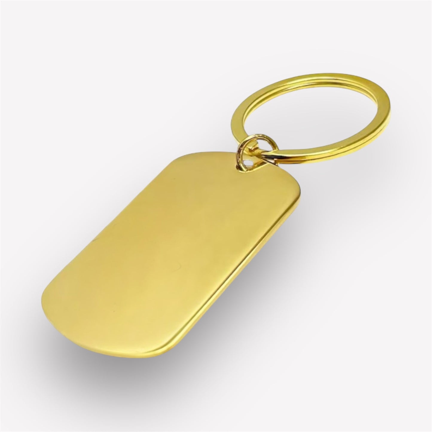 Gold oval keychain with engraved image and calendar – Personalised gift with custom photo and date