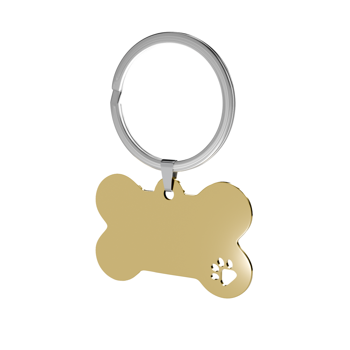 Bone Keychain with Paw Cutout – A Colourful Keepsake for Every Animal Lover