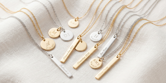 Personalized engraved necklace that feels meaningful and wearable