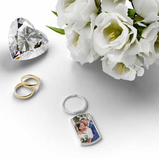Ikkado’s Wedding Memories Silver Keyring – Custom Colour Edition