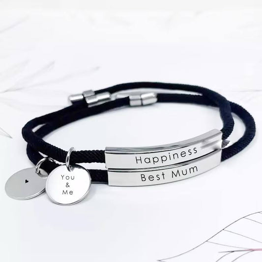 Her Story in Words – Custom Engraved Bracelet with Personal Message