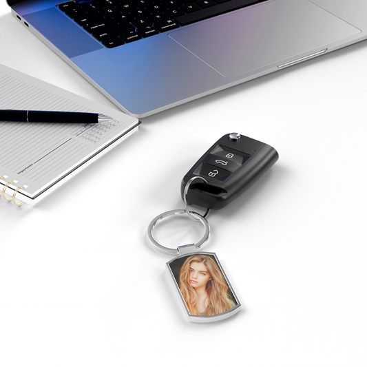 Elegant Personalised Silver Keyring – A Timeless Gift for Her