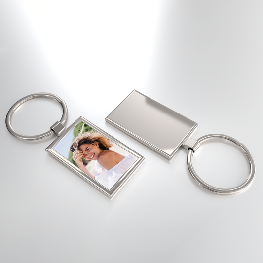 Charming Silver Keychain – Custom Color Edition