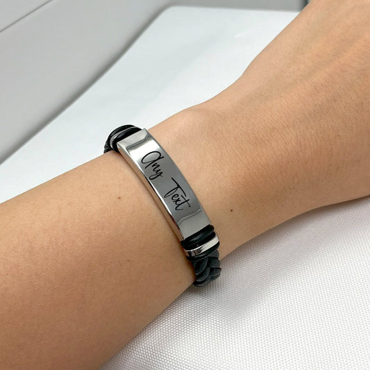 A Gift He’ll Treasure – Personalised Men’s Bracelet with Custom Engraving