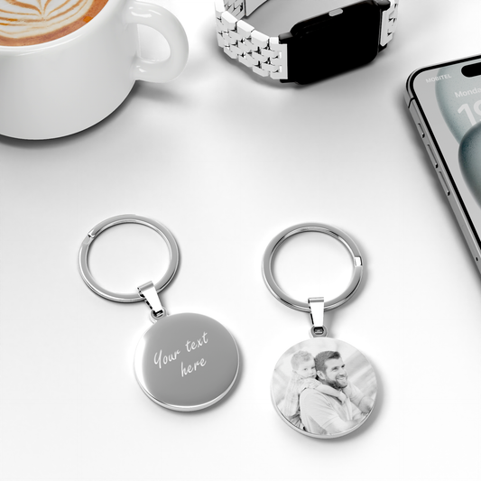 Personalised keychain for dad – perfect Father’s Day or birthday gift with engraving